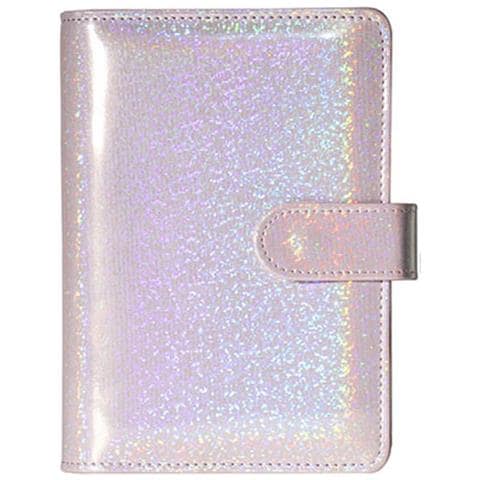 Quaderno A 6 Stelle Con Raccoglitore Ad Anelli, Fogli Di Bilancio E Pochette Con Cerniera Purple - Foto 3