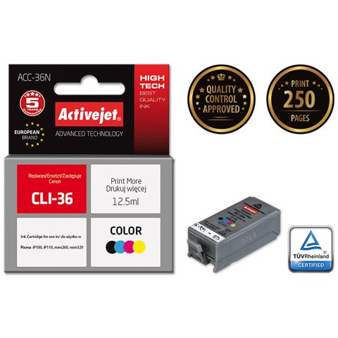 ACC-36N cartuccia d'inchiostro 1 pz Compatibile Resa elevata (XL) Nero, Ciano, Magenta, Giallo - Foto 1