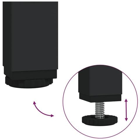 Comodini 2pz Rovere Artigianale 34x35,5x50 cm Legno Multistrato - Foto 9