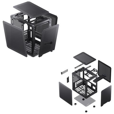Jonsbo C6-itx Black Case Cabinet Itx Pc Computer Fisso Compatto Mini Tower - Foto 8