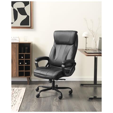 Poltrona Da Scrivania Proud Pelle Sintetica Nero - Foto 1