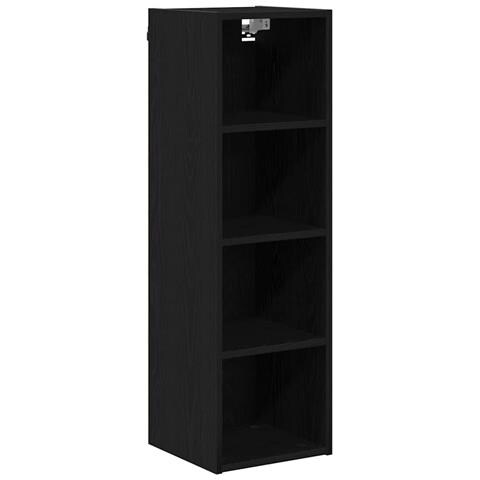 Armadio pensile Riga Rovere Nero 30 x 29,5 x 100 cm - Foto 1