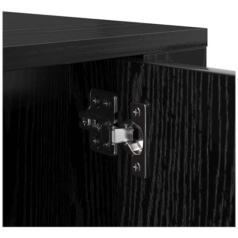 Mobile TV da parete Rovere Nero 100 x 34,5 x 40 cm - Foto 9