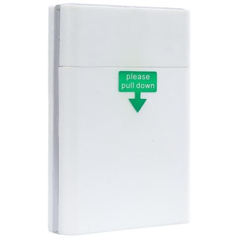 Custodia Slim Per Sigarette Con Apertura A Scatto, Materiale Pvc, Confezione Da 2 - Contiene 20 Sigarette Slim White - Foto 1