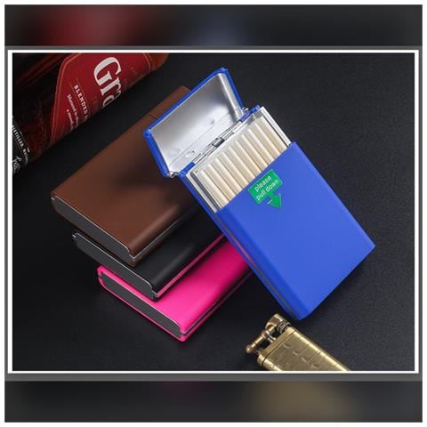 Custodia Slim Per Sigarette Con Apertura A Scatto, Materiale Pvc, Confezione Da 2 - Contiene 20 Sigarette Slim White - Foto 5