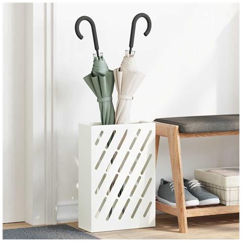 Supporto per Ombrellone Bianco 28 x 12 x 41 cm Acciaio - Foto 2