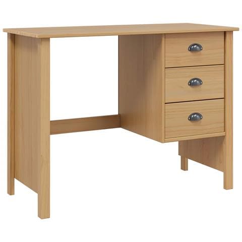 Scrivania con Cassetti Marrone miele 100 x 45 x 74 cm - Foto 1