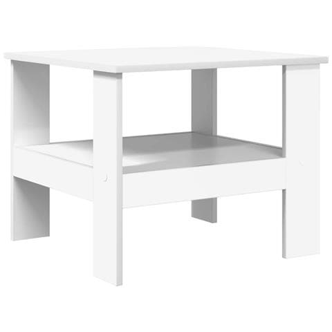 Tavolino da salotto Bianco 57 x 55 x 45 cm Legno multistrato - Foto 1