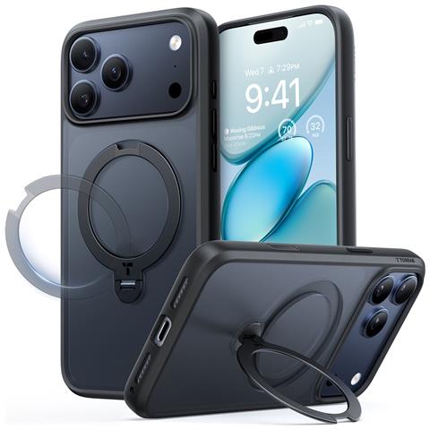 Cover per iPhone 17 Pro Max - TPU+PC, Nero, MagSafe - Foto 1