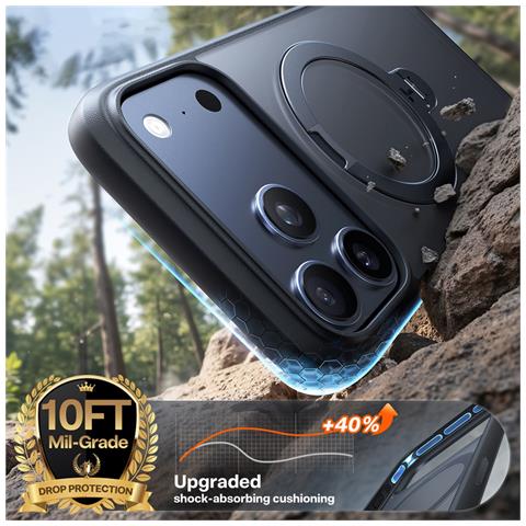 Cover per iPhone 17 Pro Max - TPU+PC, Nero, MagSafe - Foto 4