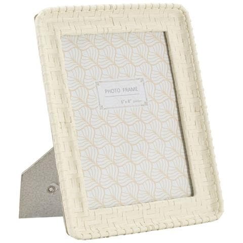 Cornice Portafoto Bamboo Style In Resina Crema 15x20 - Foto 1