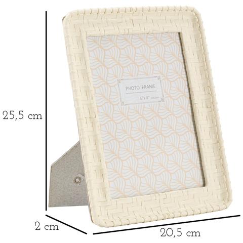 Cornice Portafoto Bamboo Style In Resina Crema 15x20 - Foto 6