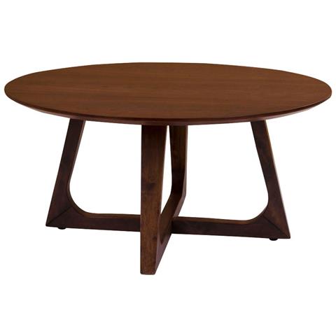 Tavolino Hellerup-marrone-mdf-75x75x36 Cm - Foto 1