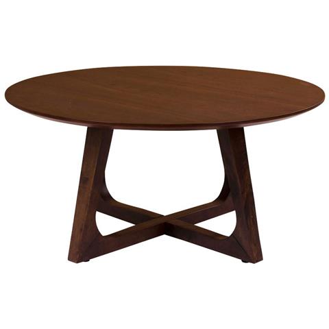 Tavolino Hellerup-marrone-mdf-75x75x36 Cm - Foto 2