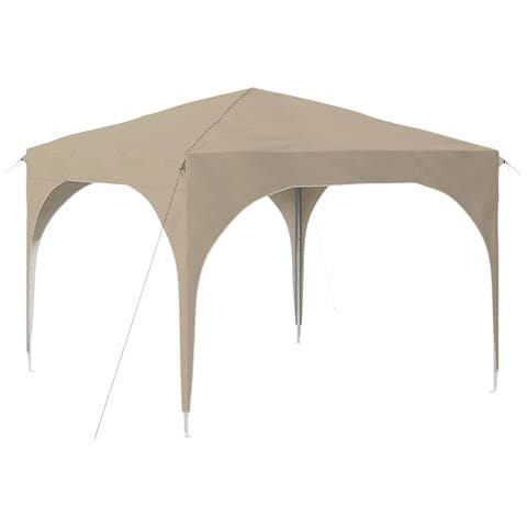 Tenda per feste a pop-up 290 x 290 x 245 cm Crema - Foto 1