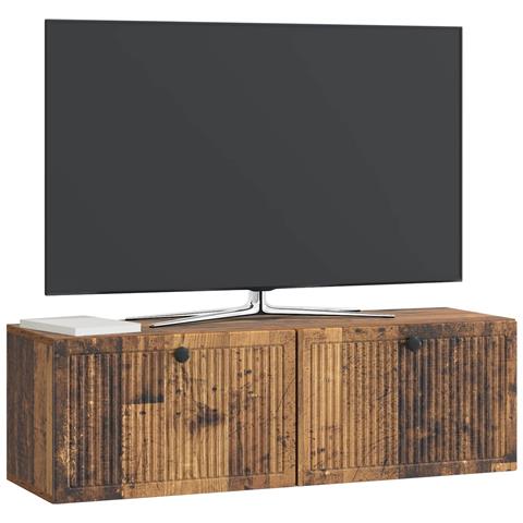 Mobile Porta TV da Muro Legno antico 98 x 31 x 30 cm - Foto 2