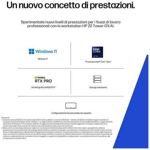 E26GFET PC /stazione di lavoro 285K 32 GB DDR5-SDRAM 1 TB SSD Windows 11 Pro Tower AI Workstation, AI PC Nero - Foto 2