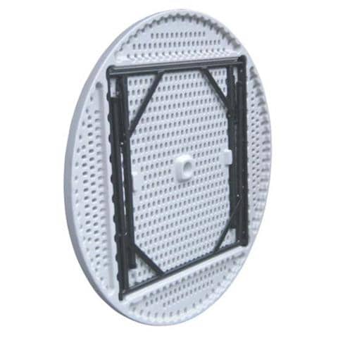 Tavolo Tondo Acciaio Verniciato Ripieghevole - Foto 2