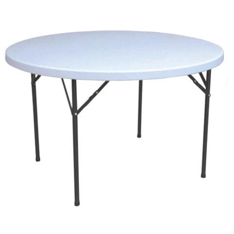 Tavolo Tondo Acciaio Verniciato Ripieghevole - Foto 1