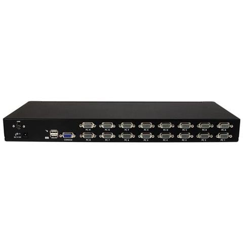 Kit Switch KVM USB montabile a rack 1U 16 porte con funzione OSD e cavi - Foto 2