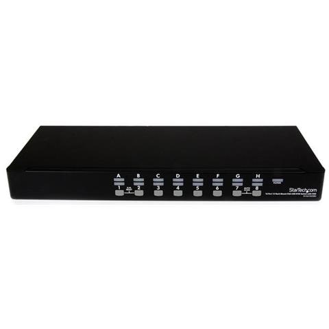 Kit Switch KVM USB montabile a rack 1U 16 porte con funzione OSD e cavi - Foto 4
