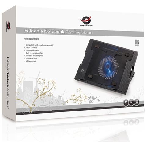 17", 2x USB, 14cm Ventola, Supporto con cinque angolazioni - Foto 1