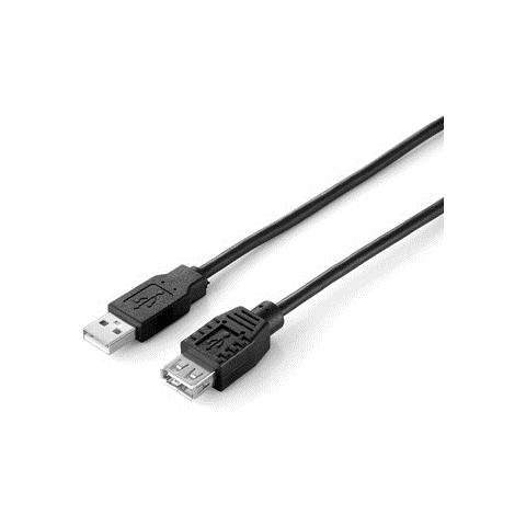 Cavo per trasferimento dati 128850 - USB - 1,80 m - Schermato - 1 x Tipo A Maschio USB - 1 x Tipo A Femmina USB - Cavo estensione - Nero - Foto 2
