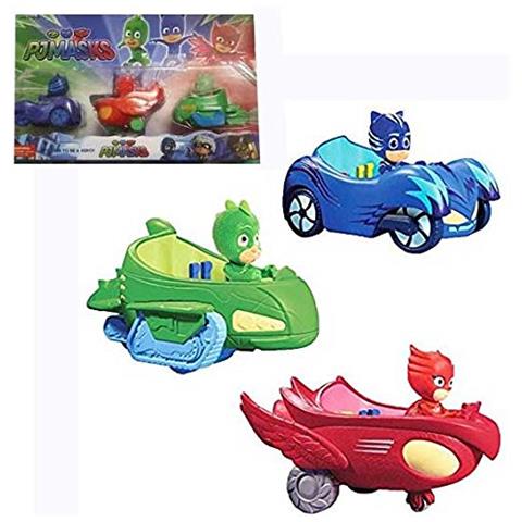 Dickie Toys - Pj Masks - Gift Pack Con Tre Veicoli Die-Cast E Mini Personaggi 7 Cm - Foto 1