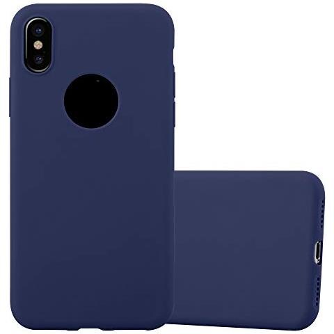 Custodia Compatibile Con Apple Iphone Xs Max In Candy Blu Scuro - Coperchio Protettivo In Silicone Tpu Flessibile - Foto 1