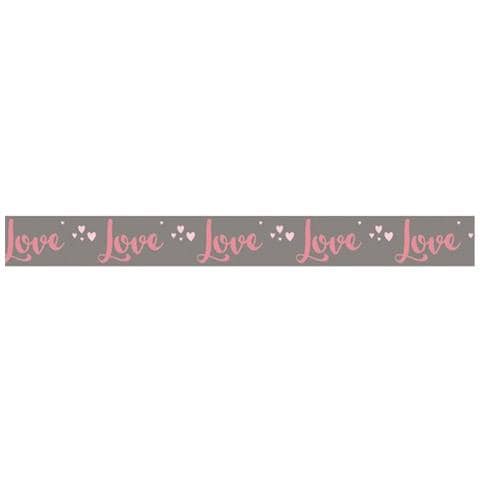 Nastro Adesivo Love Con Sfondo Grigio - 15 M X 3 Cm - Foto 3