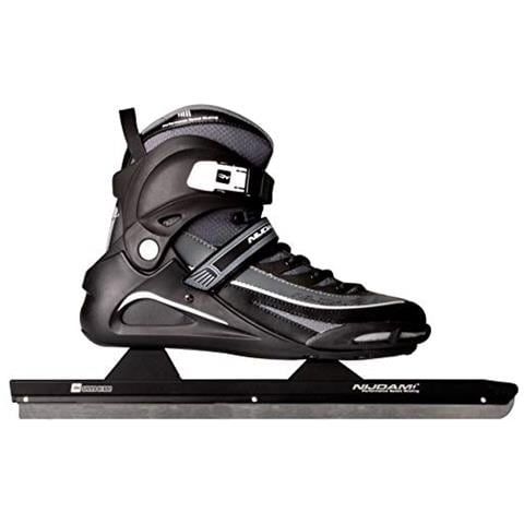 Nijdam Proline Poliammide Stivale Semi Rigido Velocità Skate Unisex 3429zwa46 Nero / Grigio Taglia 46 - Foto 1