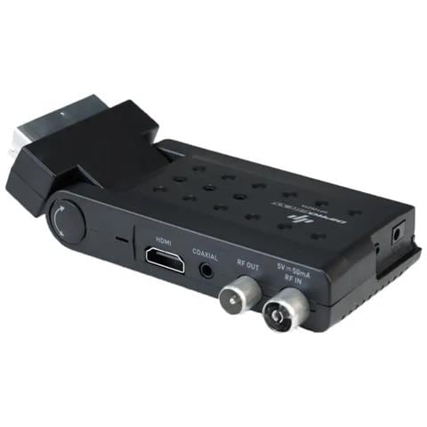 Decoder Digitale Terrestre DPT202SB DVB-T2 HD SCART + HDMI Stick con Telecomando Universale 2 in 1 - Nero - Foto 2