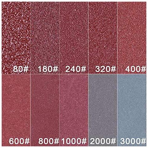 200 Pezzi 2 Pollici Dischi Abrasivi Pad Con 1pc 14 Shank Backing Pad E 1pc Gomma Piuma Molle Buffering Pad Per Drill Grinder (20pcs Ogni Grit - 180 240 320 80 400 600 800 1000 2000 3000)  - Foto 4