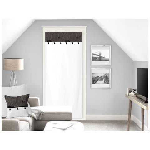 Soleil D'ocre Oasis Trasparente - 100% Cotone - 70 X 200 Cm - Nero - Foto 1