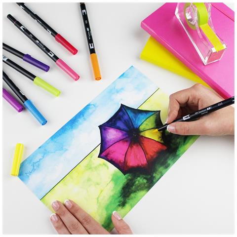 ABT evidenziatore 12 pz Pennello /punta sottile Multicolore - Foto 2