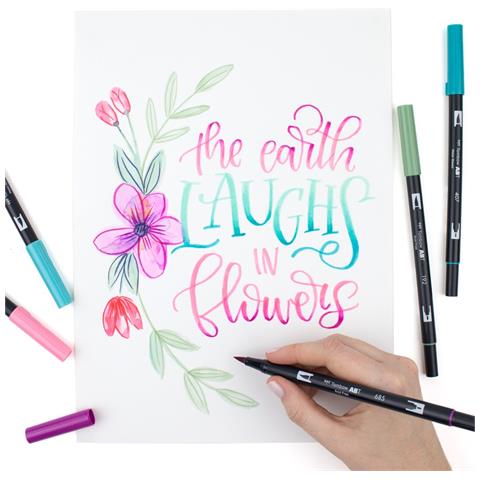 ABT evidenziatore 12 pz Pennello /punta sottile Multicolore - Foto 4