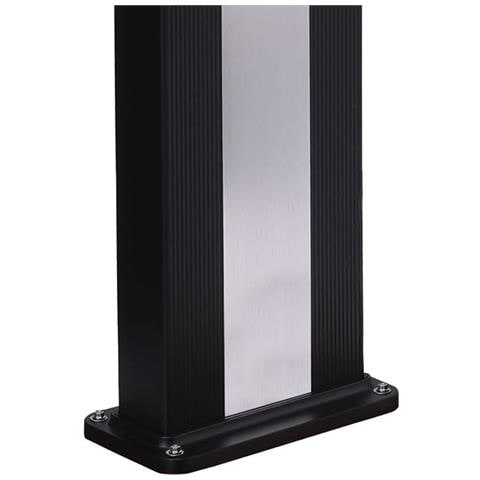 Ella Nera Inox Doccia In Alluminio Solare Da 40 L Nero Fascia Inox Dotata Di Miscelatore Grande Soffione Quadrato E Utile Rubinetto Lavapiedi - Foto 8