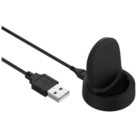 Basetta Caricabatterie Originale Usb Per Samsung Watch 3 - 4 Active 1 - 2 Black - Foto 2