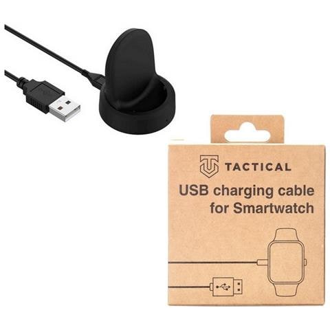 Basetta Caricabatterie Originale Usb Per Samsung Watch 3 - 4 Active 1 - 2 Black - Foto 1