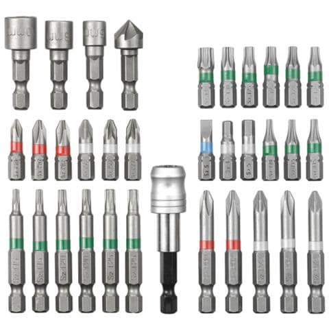Set Di 34 Accessori Per Cacciavite - Bit Esagonale Da 1/4"" - 49108801 - Foto 2