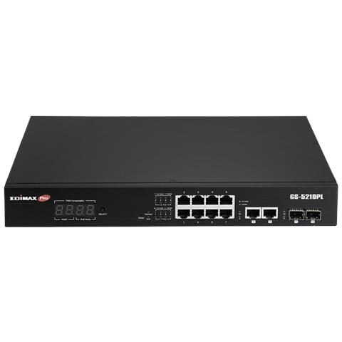 Switch di Rete GS-5210PL Gestito 10 Porte LAN 2 Porte SFP Colore Nero - Foto 2