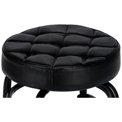 Sgabello Cosmetico Per Pedicure Per Salone Rotondo Hocker Nero - Foto 2