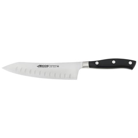 Coltello Santoku A Dondolo Serie Riviera, Lama In Acciaio Inossidabile Nitrum® Lunga 8 Cm E Manico In Poliossimetilene (pom) - Foto 1