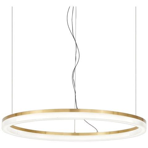 Lampadario A Sospensione Contemporaneo Crown Metallo Ottone Led 30w 3000k Ip20 - Foto 1