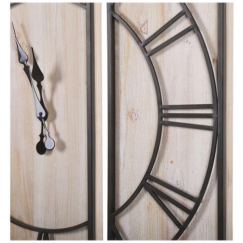 Orologio Da Parete Legno Chiaro E Nero 75 X 75 Cm Coatlan - Foto 6