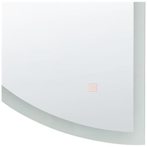 Specchio Da Bagno Con Luce Led Bezons 49 Cm 80 Cm Argento - Foto 6