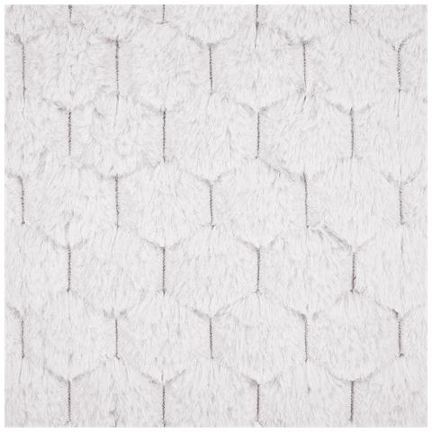 Set Di 2 Cuscini Purslane Finta Pelliccia 43 X 43 Cm Bianco Trama Geometrica - Foto 14