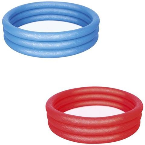 Piscina Autoportante Gonfiabile A 3 Anelli Per Bambini Con Kit Di Riparazione 51025 - 122x25 Cm - Capacità 140 Litri - Foto 1