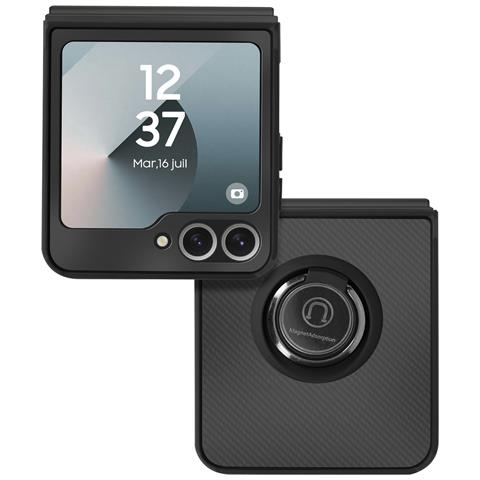 Cover Per Samsung Galaxy Z Flip6 Anello Magnetico Supporto Video - Foto 5