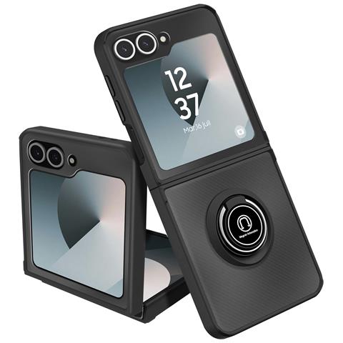 Cover Per Samsung Galaxy Z Flip6 Anello Magnetico Supporto Video - Foto 1